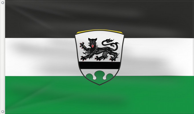 Bandera, con dos ojales metálicos y lado del asta reforzado: Pürgen (Ammersee-Lech)