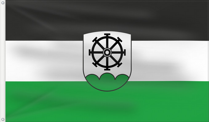 Bandera, con dos ojales metálicos y lado del asta reforzado: Thaining (Ammersee-Lech)