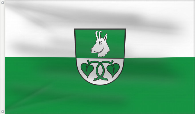 Bandera, con dos ojales metálicos y lado del asta reforzado: Kreuth (Alpenregion Tegernsee-Schliersee)