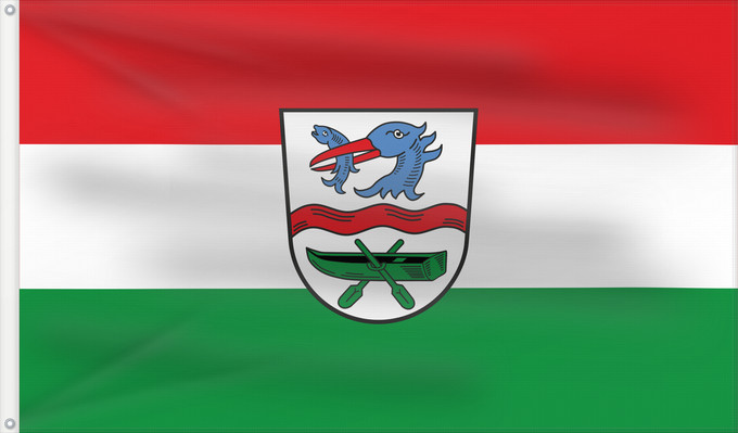 Flag, with two metal eyelets and reinforced hoist: Rottach-Egern (Alpenregion Tegernsee-Schliersee)