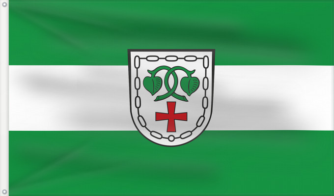 Flag, with two metal eyelets and reinforced hoist: Warngau (Alpenregion Tegernsee-Schliersee)