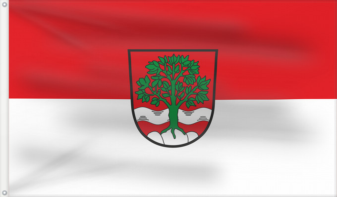 Bandera, con dos ojales metálicos y lado del asta reforzado: Buchbach, M (Inn-Salzach)