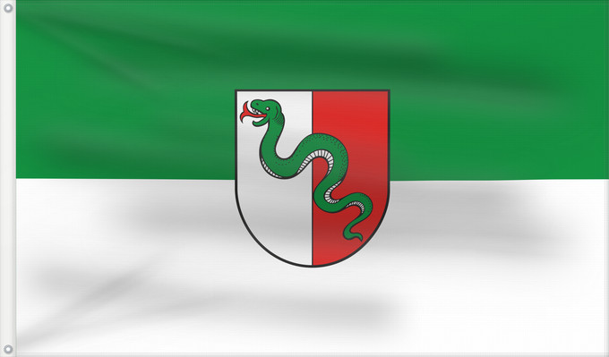 Drapeau, avec deux œillets métalliques et guindant renforcé : Gars a.Inn, M (Inn-Salzach)