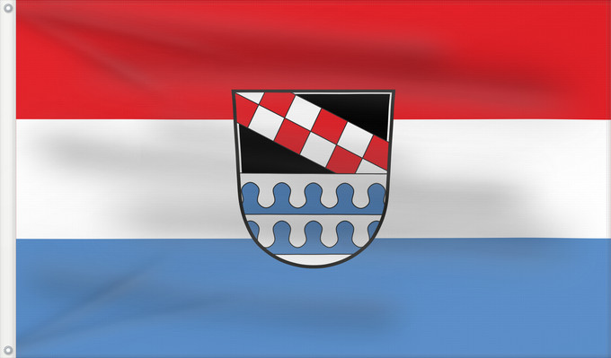 Bandera, con dos ojales metálicos y lado del asta reforzado: Niederbergkirchen (Inn-Salzach)