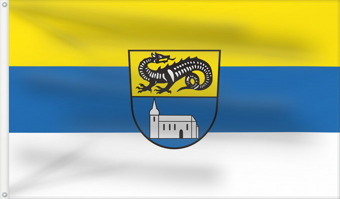 Bandera, con dos ojales metálicos y lado del asta reforzado: Oberneukirchen (Inn-Salzach)