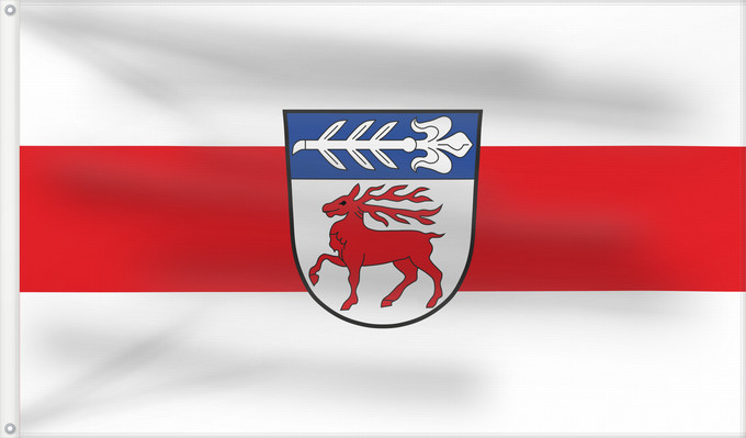 Bandera, con dos ojales metálicos y lado del asta reforzado: Polling (Inn-Salzach)