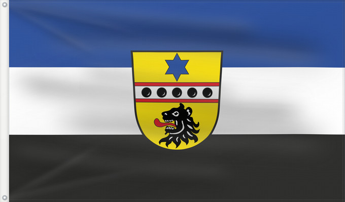 Bandera, con dos ojales metálicos y lado del asta reforzado: Rattenkirchen (Inn-Salzach)