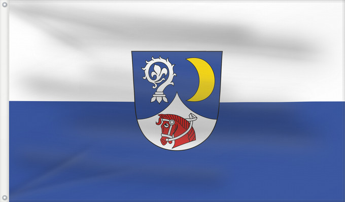 Bandera, con dos ojales metálicos y lado del asta reforzado: Rechtmehring (Inn-Salzach)