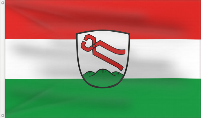 Bandera, con dos ojales metálicos y lado del asta reforzado: Zangberg (Inn-Salzach)