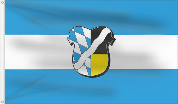 Bandera, con dos ojales metálicos y lado del asta reforzado: München (Kreis)