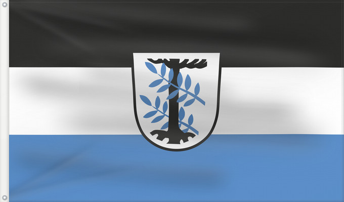 Bandera, con dos ojales metálicos y lado del asta reforzado: Aschheim (Münchener Umland)