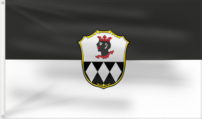 Bandera, con dos ojales metálicos y lado del asta reforzado: Ismaning (Münchener Umland)
