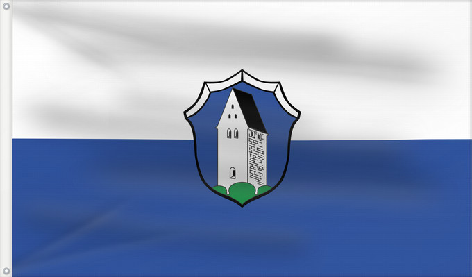 Bandera, con dos ojales metálicos y lado del asta reforzado: Oberhaching (Münchener Umland)