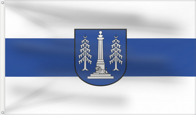 Bandera, con dos ojales metálicos y lado del asta reforzado: Ottobrunn (Münchener Umland)