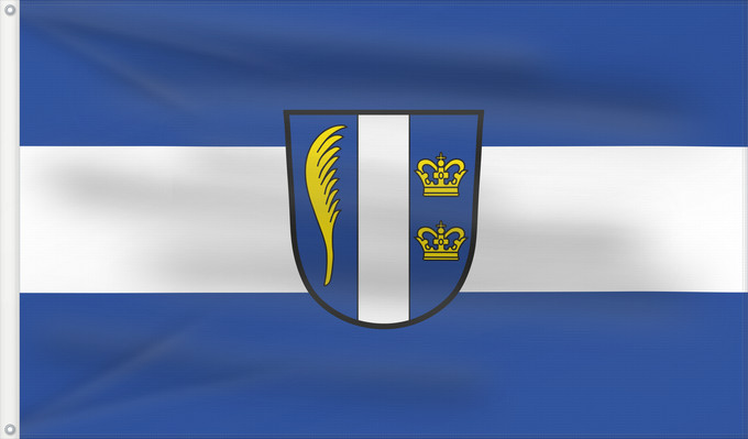 Bandera, con dos ojales metálicos y lado del asta reforzado: Aying (Münchener Umland)