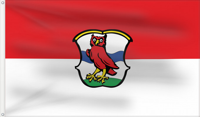 Bandera, con dos ojales metálicos y lado del asta reforzado: Planegg (Münchener Umland)