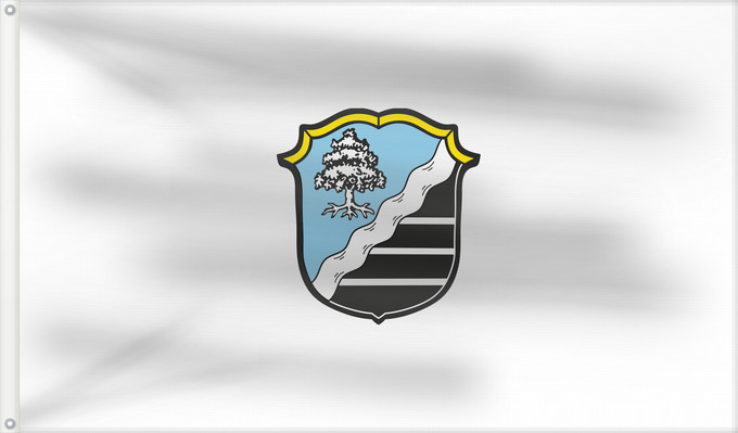 Bandera, con dos ojales metálicos y lado del asta reforzado: Pullach i.Isartal (Münchener Umland)