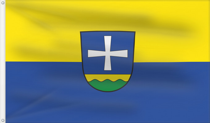 Bandera, con dos ojales metálicos y lado del asta reforzado: Straßlach-Dingharting (Münchener Umland)