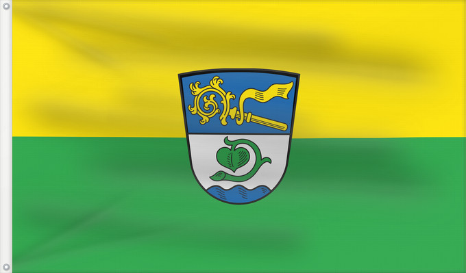 Drapeau, avec deux œillets métalliques et guindant renforcé : Unterhaching (Münchener Umland)