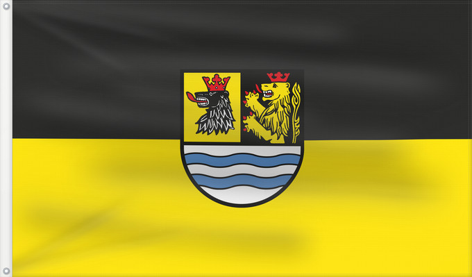 Bandera, con dos ojales metálicos y lado del asta reforzado: Neuburg-Schrobenhausen (Kreis)