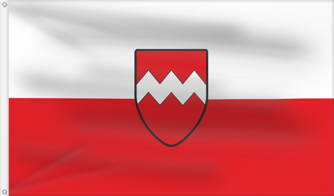 Bandera, con dos ojales metálicos y lado del asta reforzado: Geisenfeld, St (Oberbayerns Städte)