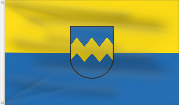Drapeau, avec deux œillets métalliques et guindant renforcé : Pfaffenhofen a.d.Ilm, St (Oberbayerns Städte)
