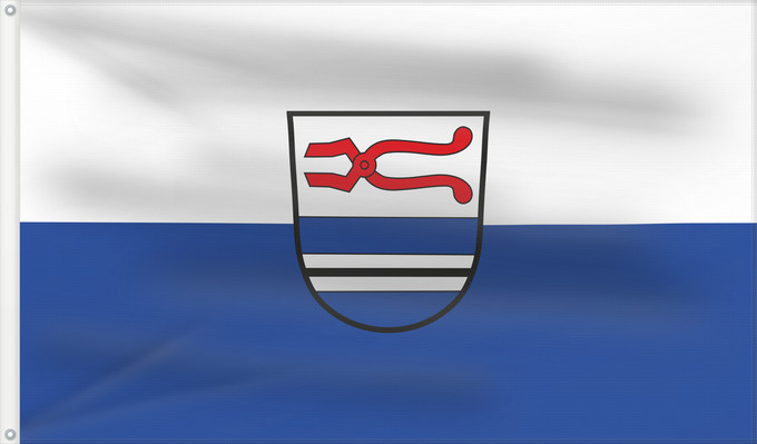 Bandera, con dos ojales metálicos y lado del asta reforzado: Amerang (Chiemsee-Alpenland)