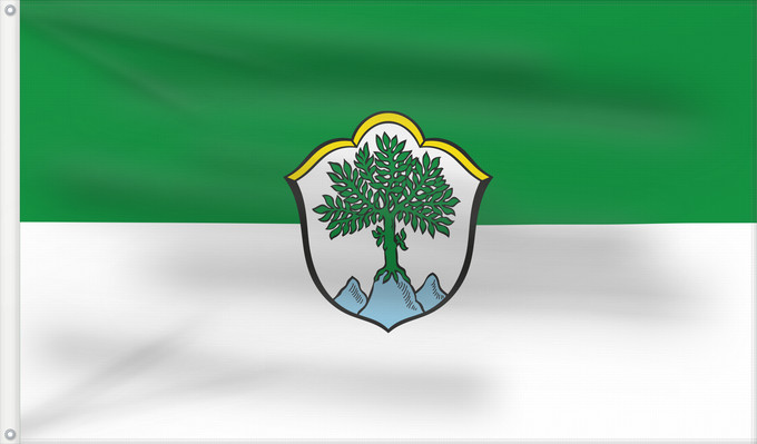 Bandera, con dos ojales metálicos y lado del asta reforzado: Aschau i.Chiemgau (Chiemsee-Alpenland)