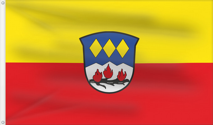Bandera, con dos ojales metálicos y lado del asta reforzado: Brannenburg (Chiemsee-Alpenland)