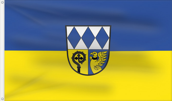 Bandera, con dos ojales metálicos y lado del asta reforzado: Eiselfing (Chiemsee-Alpenland)