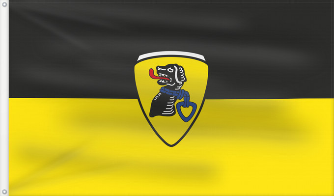 Bandera, con dos ojales metálicos y lado del asta reforzado: Bad Endorf, M (Chiemsee-Alpenland)