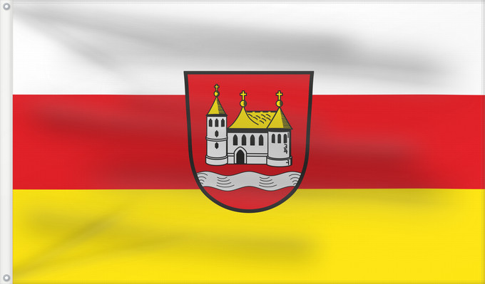 Bandera, con dos ojales metálicos y lado del asta reforzado: Bad Feilnbach (Chiemsee-Alpenland)
