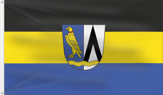 Bandera, con dos ojales metálicos y lado del asta reforzado: Feldkirchen-Westerham (Chiemsee-Alpenland)