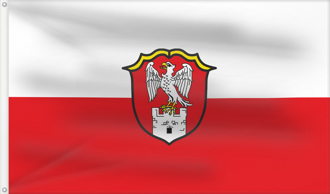 Drapeau, avec deux œillets métalliques et guindant renforcé : Flintsbach a.Inn (Chiemsee-Alpenland)
