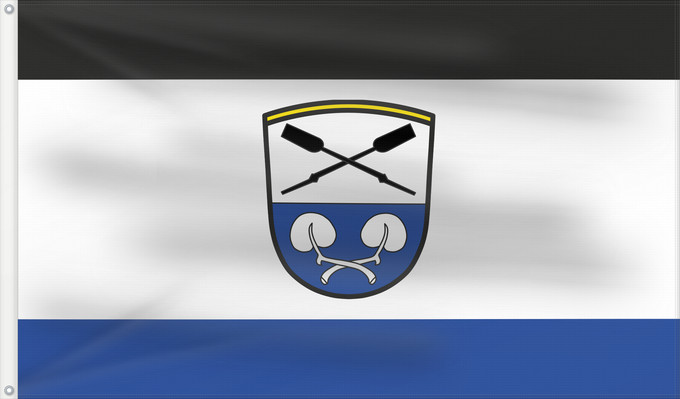 Bandera, con dos ojales metálicos y lado del asta reforzado: Gstadt a.Chiemsee (Chiemsee-Alpenland)