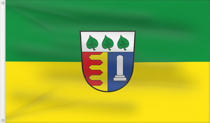 Bandera, con dos ojales metálicos y lado del asta reforzado: Schechen (Chiemsee-Alpenland)