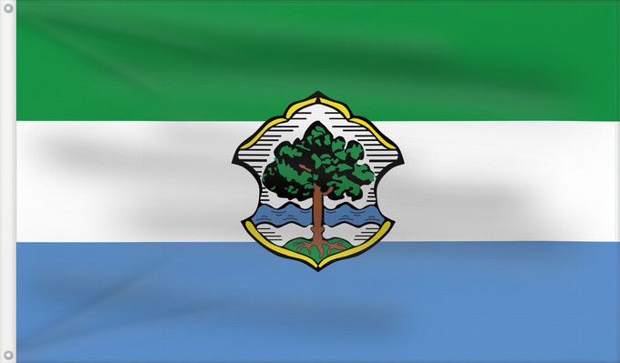 Bandera, con dos ojales metálicos y lado del asta reforzado: Kiefersfelden (Chiemsee-Alpenland)