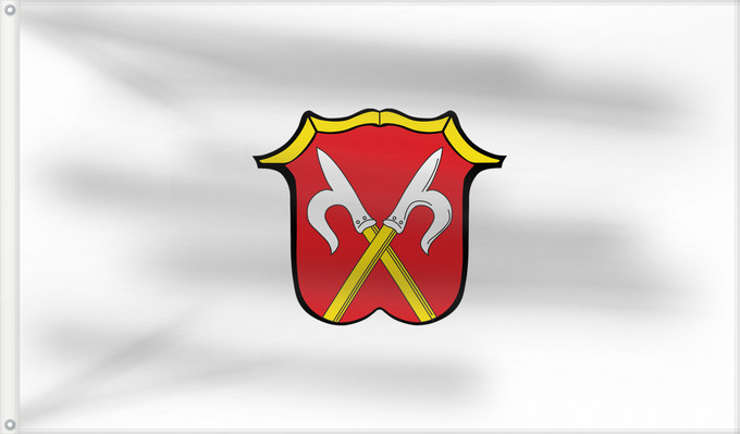 Bandera, con dos ojales metálicos y lado del asta reforzado: Neubeuern, M (Chiemsee-Alpenland)