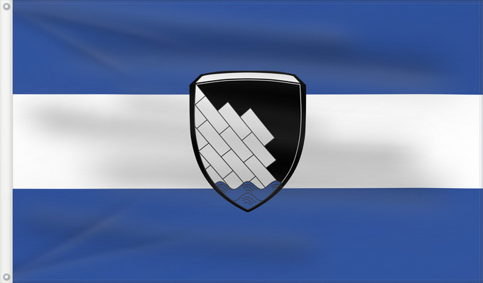 Drapeau, avec deux œillets métalliques et guindant renforcé : Nußdorf a.Inn (Chiemsee-Alpenland)