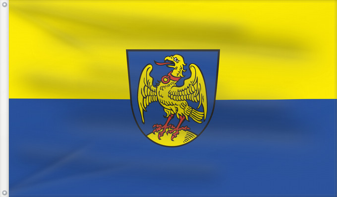 Bandera, con dos ojales metálicos y lado del asta reforzado: Oberaudorf (Chiemsee-Alpenland)