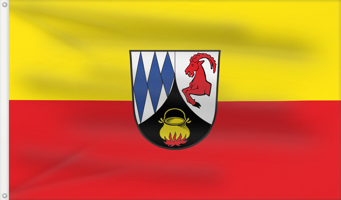 Bandera, con dos ojales metálicos y lado del asta reforzado: Ramerberg (Chiemsee-Alpenland)