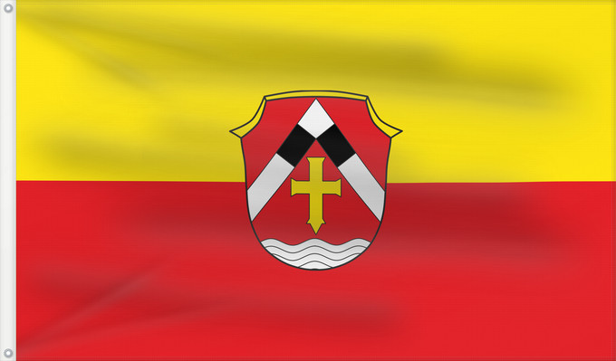 Bandera, con dos ojales metálicos y lado del asta reforzado: Riedering (Chiemsee-Alpenland)