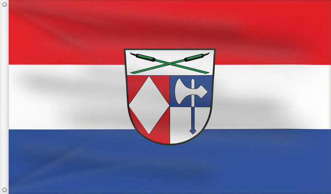 Bandera, con dos ojales metálicos y lado del asta reforzado: Rohrdorf (Chiemsee-Alpenland)