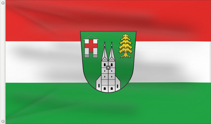 Bandera, con dos ojales metálicos y lado del asta reforzado: Tuntenhausen (Chiemsee-Alpenland)