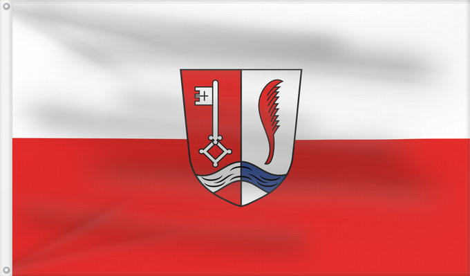 Bandera, con dos ojales metálicos y lado del asta reforzado: Vogtareuth (Chiemsee-Alpenland)