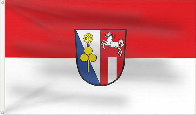 Bandera, con dos ojales metálicos y lado del asta reforzado: Albaching (Chiemsee-Alpenland)