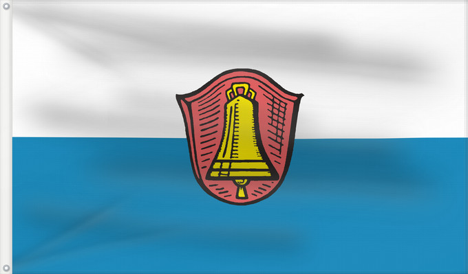 Bandera, con dos ojales metálicos y lado del asta reforzado: Gilching (Starnberger Fünf-Seen-Land)