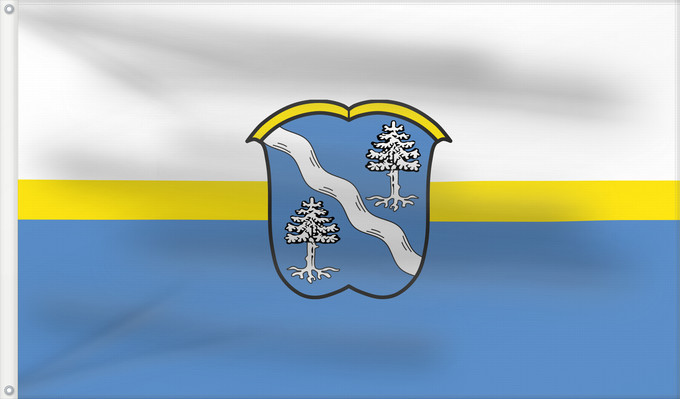 Bandera, con dos ojales metálicos y lado del asta reforzado: Krailling (Starnberger Fünf-Seen-Land)