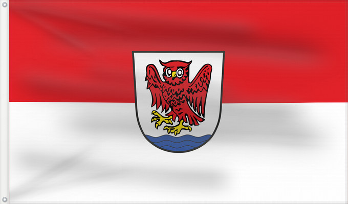 Bandera, con dos ojales metálicos y lado del asta reforzado: Pöcking (Starnberger Fünf-Seen-Land)
