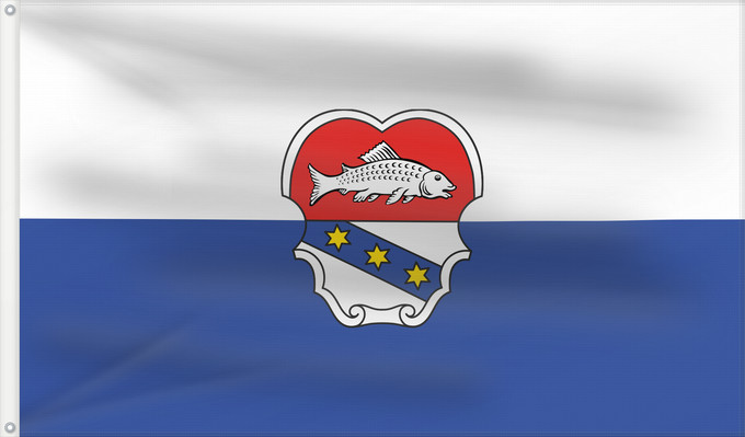 Bandera, con dos ojales metálicos y lado del asta reforzado: Tutzing (Starnberger Fünf-Seen-Land)